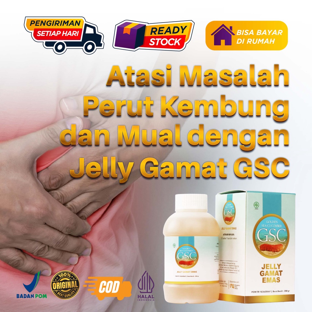 JELLY GAMAT GSC HERBAL SUPLEMEN HALAL SUDAH TERDAFTAR BPOM