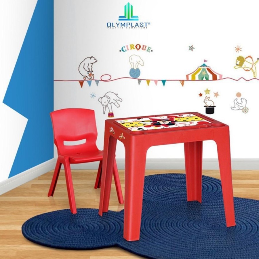 Meja Kursi Belajar Anak Olymplast Meja+Kursi Belajar Plastik / Meja Kursi Tulis Anak Olymplast OKT