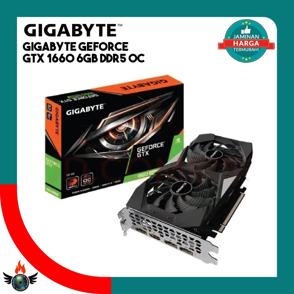 Gigabyte GeForce GTX 1660 6GB DDR5 OC - GV-N1660OC-6GD