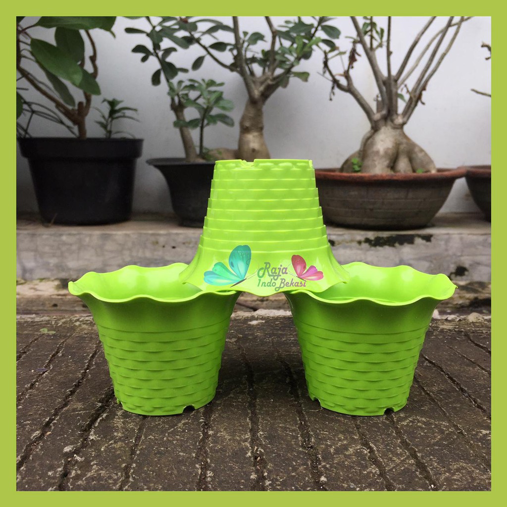 Pot Sun Flower Mdn 10 Cm Motif Bata Pot Bunga Sunflower Warna Warni - Pot Kaktus cactus Mini Lucu