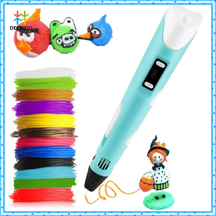 

RB 3d Pen Pulpen 3 Dimensi Stereoscopic Printing Pen Portale Mainan