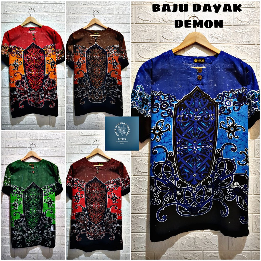 TERBARU SPESIAL Baju Bali Dayak Tameng Pria/Wanita (Unisex) - Baju Bali - Baju Barong -. Baju Casual