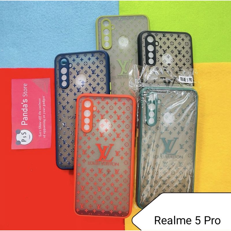 Case Realme 5 Pro My choice LV LOUIS VUITTON + Ring Kamera / Pelindung Kamera (PsS)