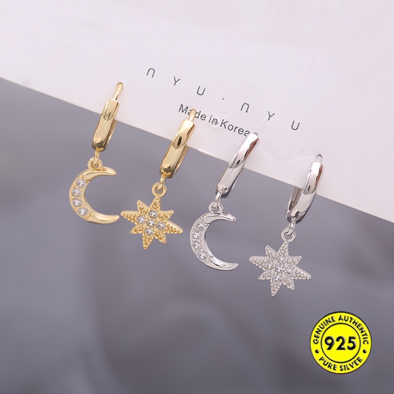 Anting Tusuk Sterling Silver 925 Untuk Wanita