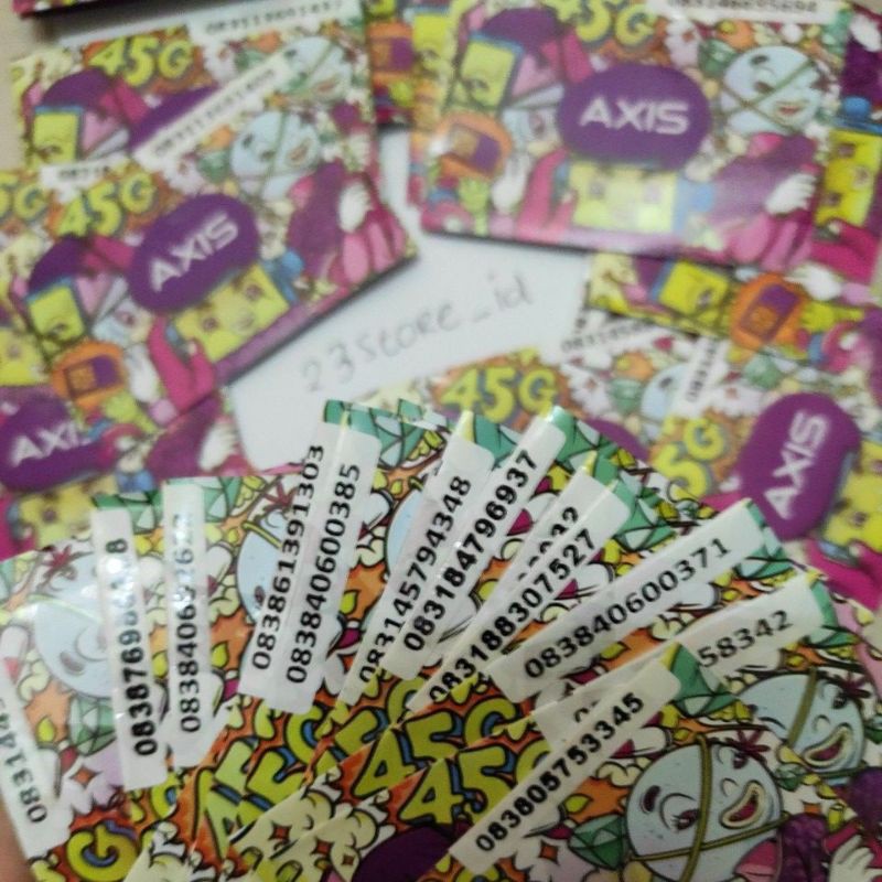 10pcs Perdana Axis Sudah Registrasi Siap Pakai ACAK
