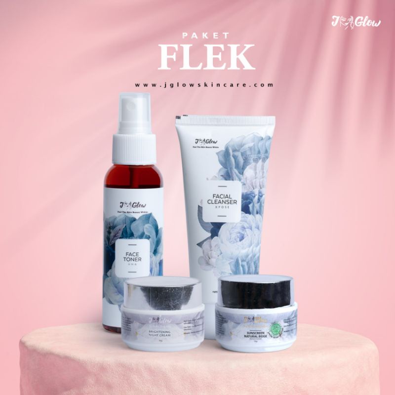 JGLOW PAKET FLEK /PERAWATAN WAJAH FLEK/FLEK WAJAH/JGLOW/BPOM/AMANBUMILBUSUI