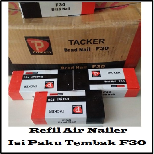 

Refill Air Nailer Isi Paku Tembak Staples 5000pcs 30mm F30 Brad Nailer
