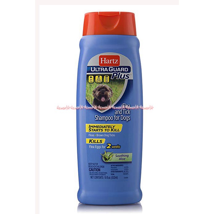 Hartz Ultra Guards Plus Soothing Aloe 532ml Sampo Kutu Anjing