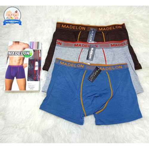 1 BOX ISI 3 | Celana Dalam BOXER pria MDELON 8880 / Dalaman Sempak Laki laki Kualitas Premium IMPORT