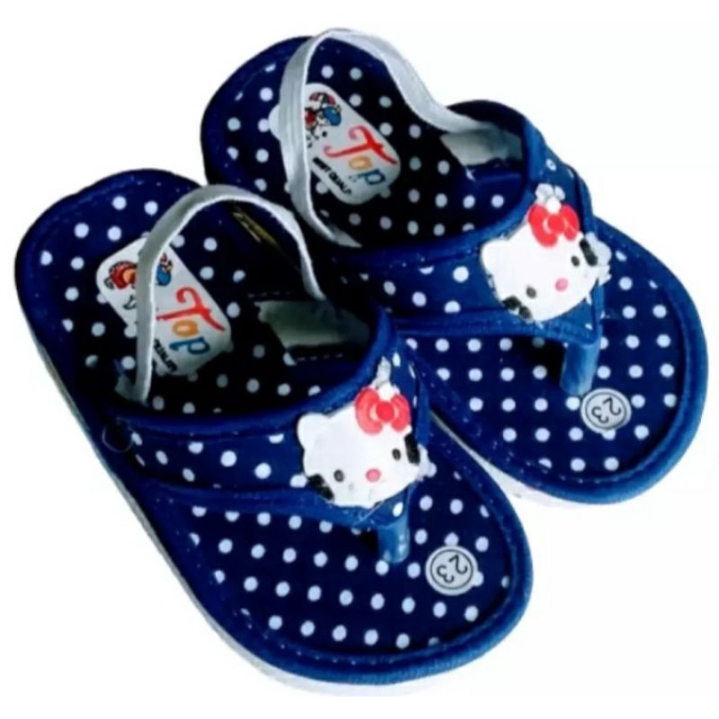 Arkn-sandal anak baby Hello~kitty Bintik