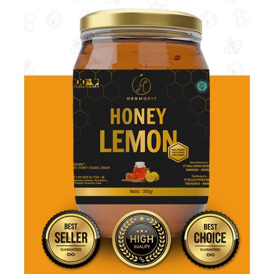 

HERMOFIT HONEY LEMON 380gr / 100% Madu Herbal Asli + Lemon