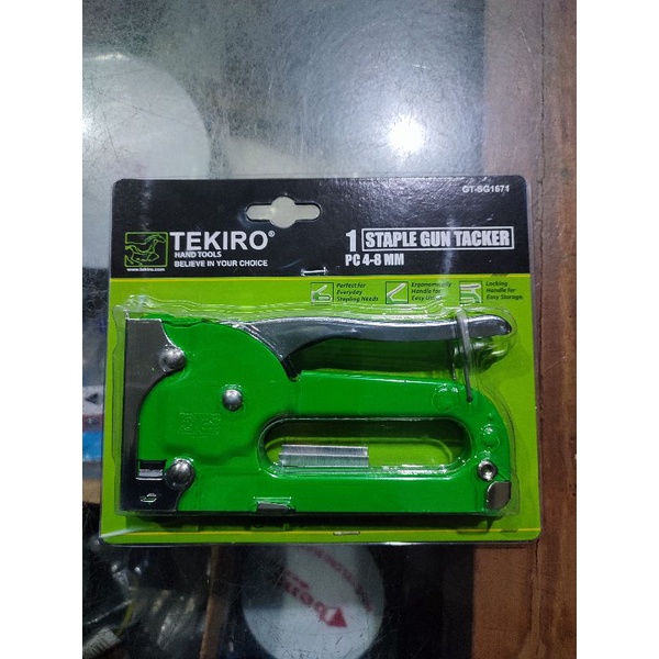 Tekiro SG1671 staple gun tacker staples tembak 4-8mm SG 1671