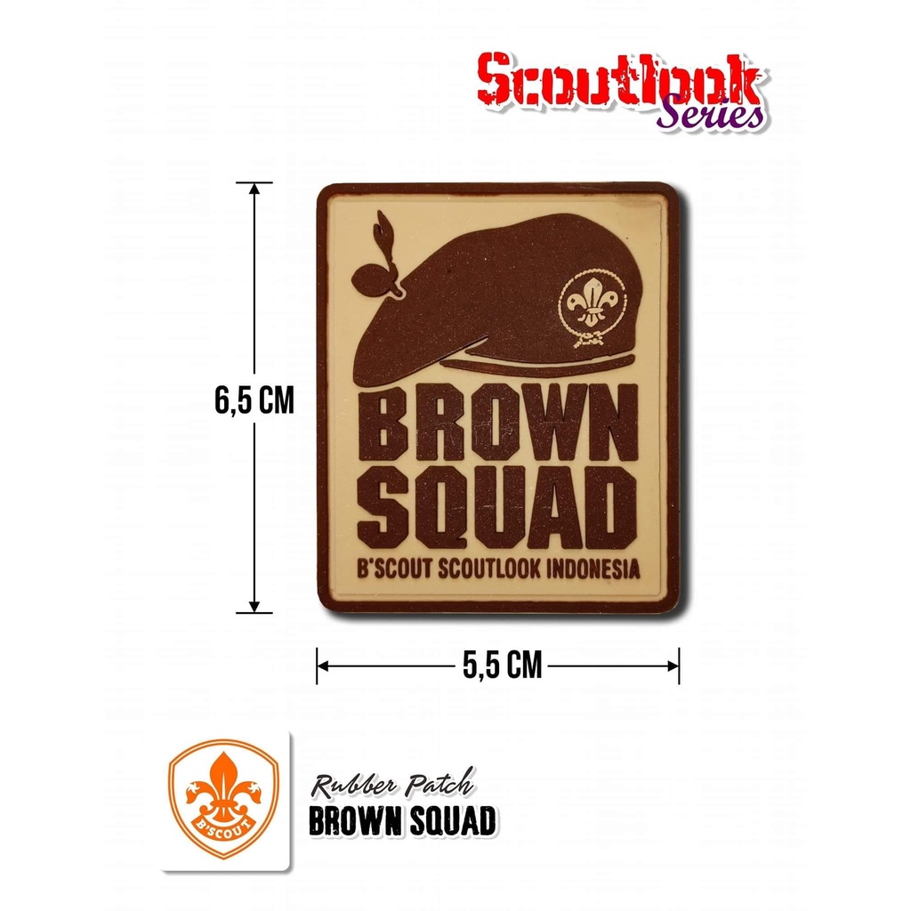 Bscout Scoutlook- Rubber Badge Pramuka