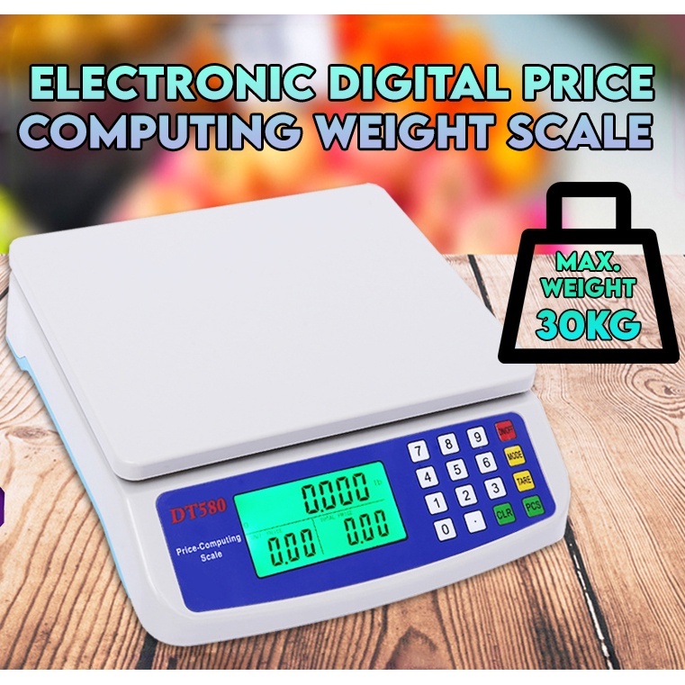 Timbangan Buah 30kg /Digital Computing Scale/Timbangan Digital/Electronic Scale for Fruits, Meat and Vegetables Timbangan Elektronik/Serbaguna _40 KG