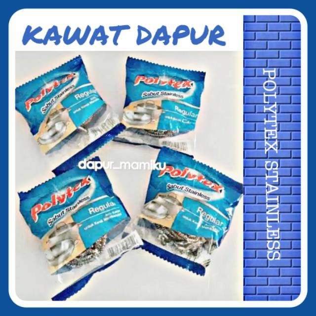 DAPURMAMI Kawat Sabut dapur Cuci Piring stainless Polytex