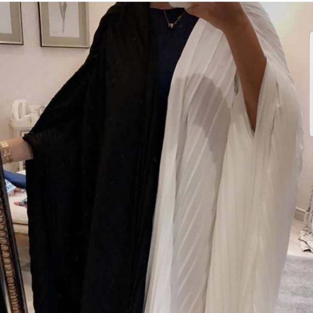 Abaya plisket ori Dubai