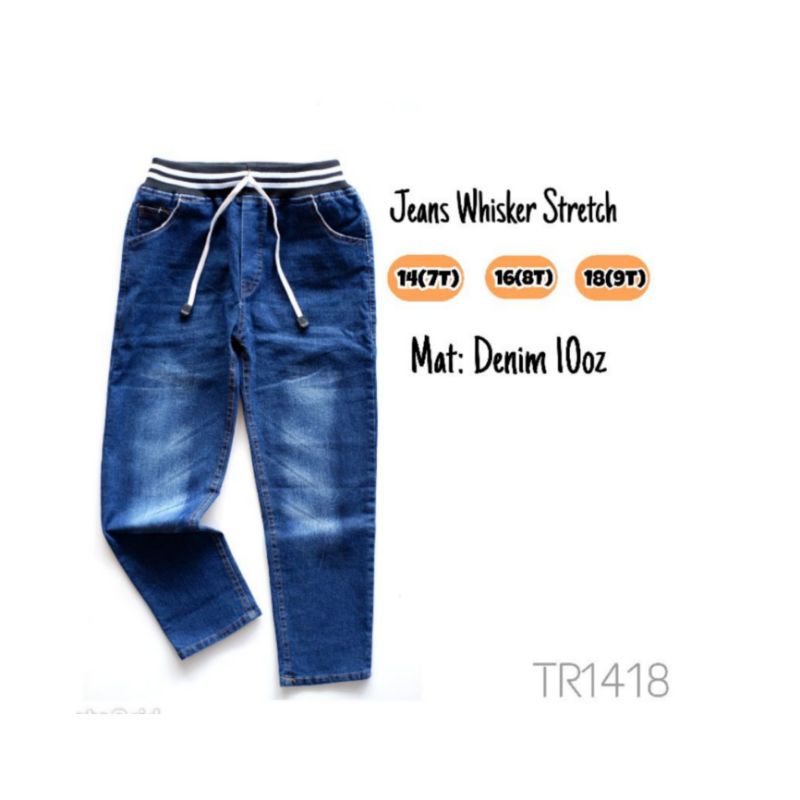 Jeans Panjang Anak Laki Pria Cowok 7-9 Tahun Jeans TR Biowash