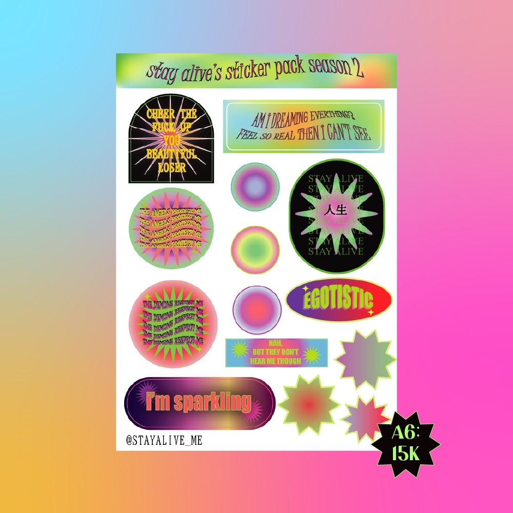 

stay alive sticker pack season 2