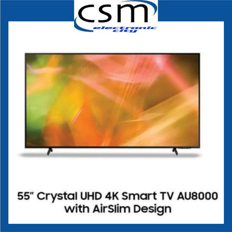 Samsung 55AU8000 55" AU8000 Crystal UHD 4K Smart TV (2021) UA55AU8000