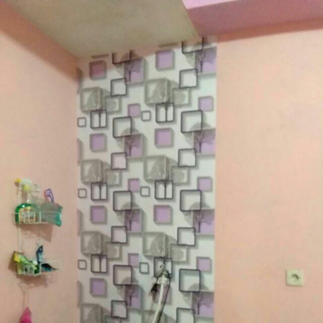 Wallpaper Sticker Dinding Kotak Pohon Ungu 3d Walpaper Stiker