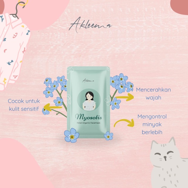 (DIST RESMI DENPASAR) MASKER PETAL ORGANIC WASH OFF AKLEEMA