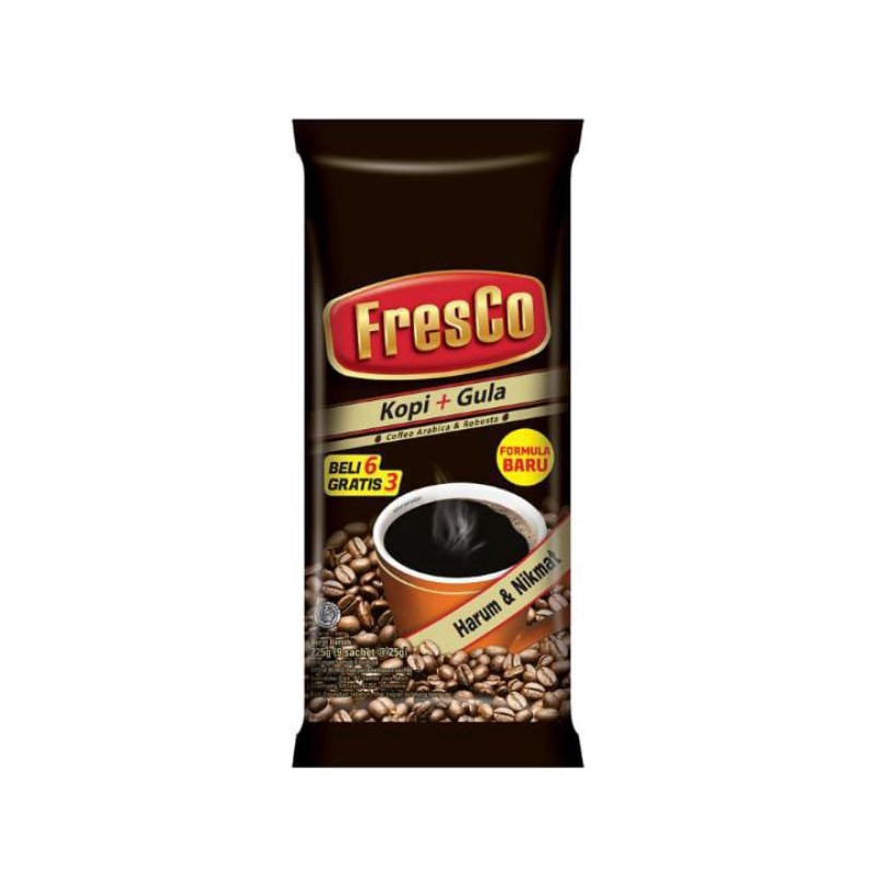 

FRESCO - Kopi Instan - Kopi dan Gula 9 pcs x 25 gr (225 gr)