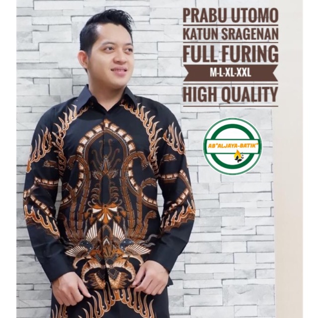 Batik Pria PARANG UTOMO FULL FURING Katun Halus Ori Solo