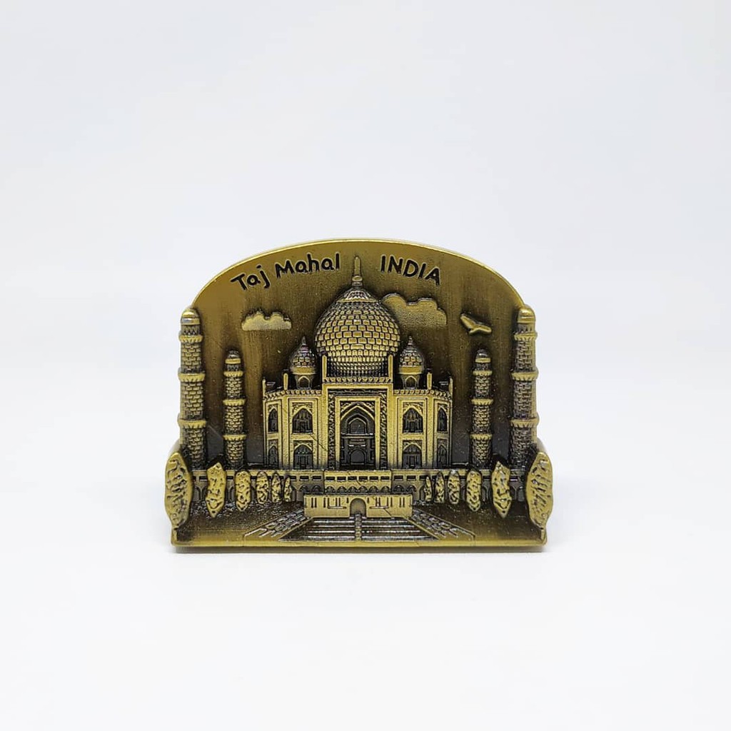 Fridge Magnet Tempelan Kulkas Souvenir Negara India Besi Taj Mahal India