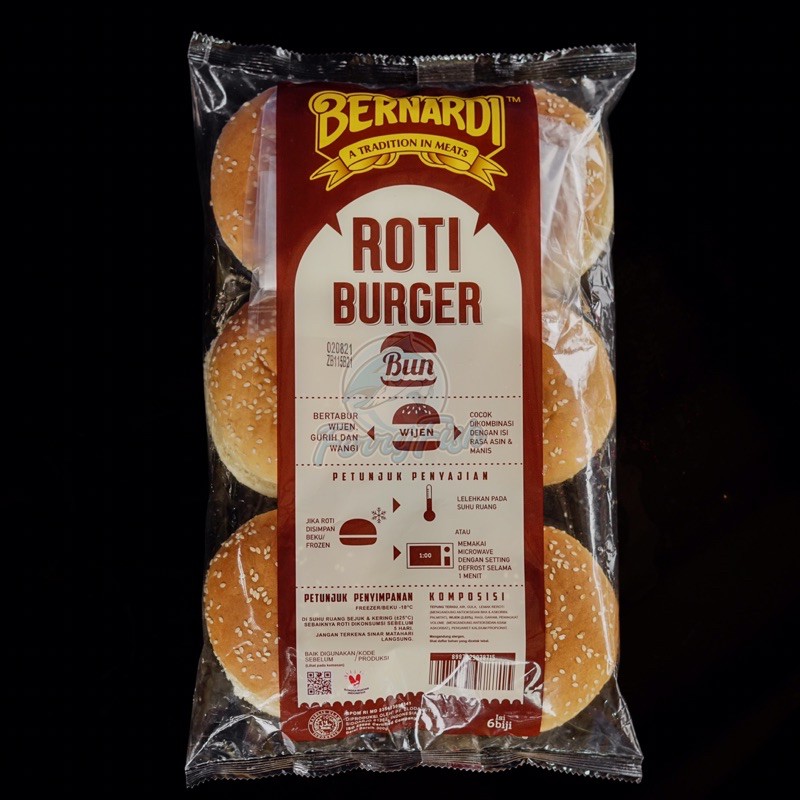 

Bernardi Roti Burger Wijen Isi 6 300 Gram