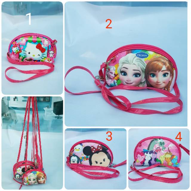 Tas lebaran/TAS SELEMPANG/SLING BAG/TAS SLEMPANG/HELLO KITTY/FROZEN/TSUMTSUM