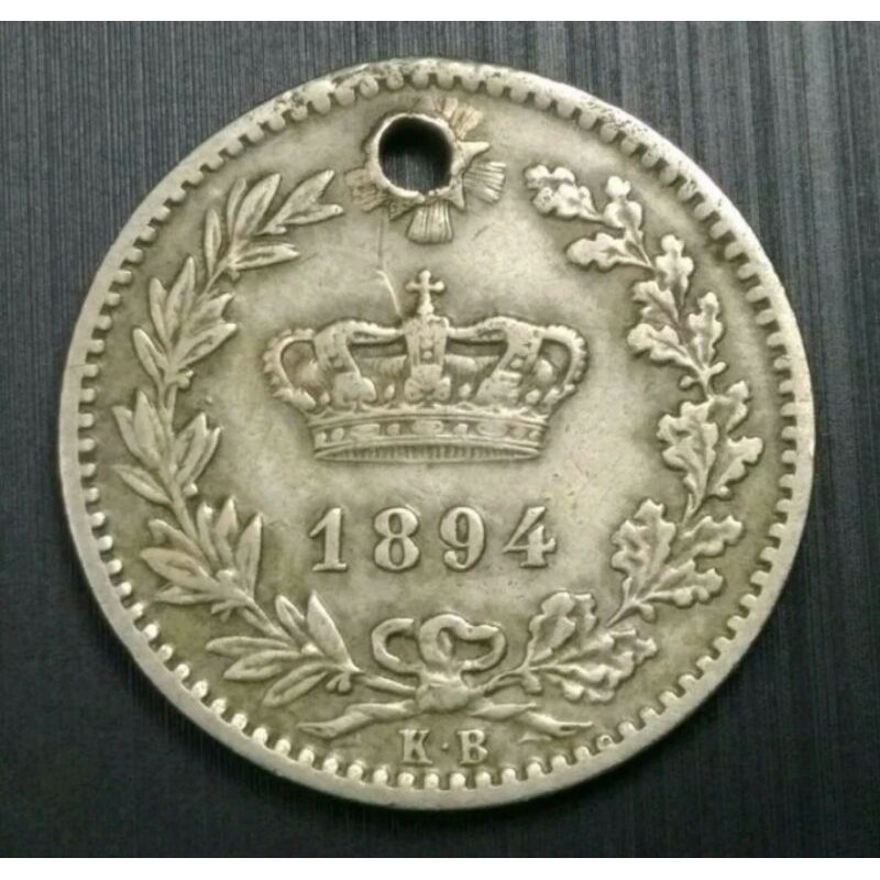 koin kuno italia 20 cent th 1894
