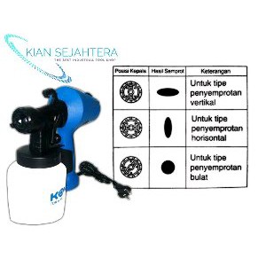 Unik Electric spray gun KOVA X350 alat cat semprot cat listrik cat mobil motor cat tembok Limited