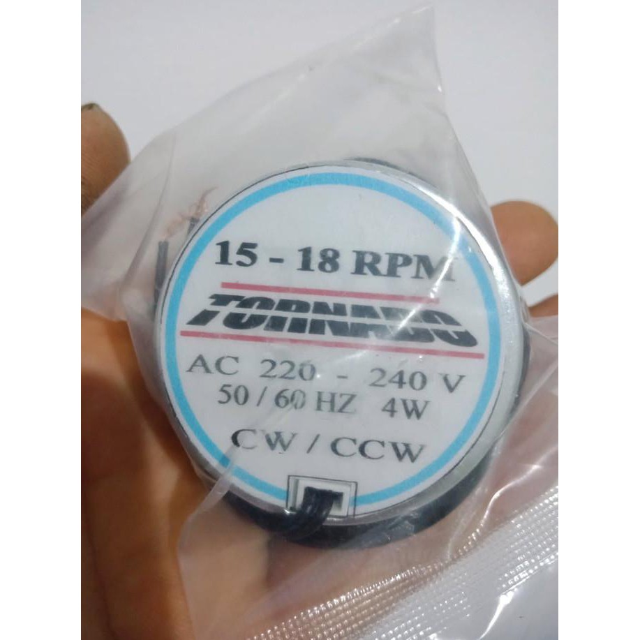 Tornado Synchronous Motor 15-18 Rpm