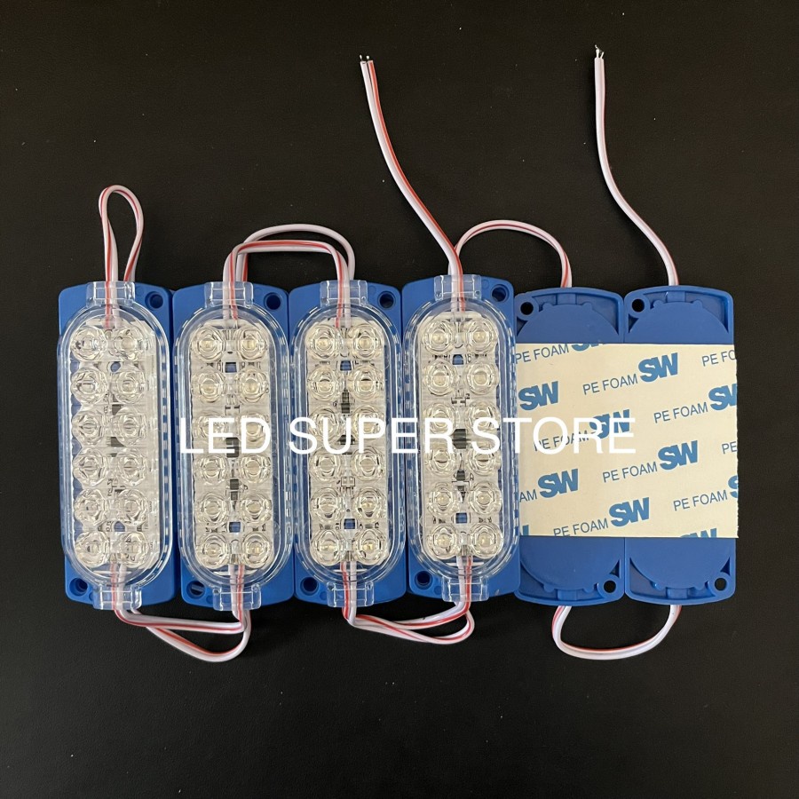 [50pc] LED Module Ultrasonic Kedip Strobo 12 Mata 24v Type 10438 Modul