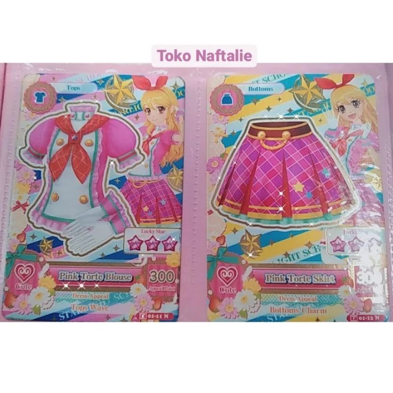 Aikatsu card ichigo Pink torte tops and bottoms|kartu aikatsu||card aikatsu|aikatsu kartu