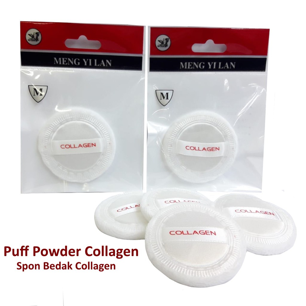 Puff Powder Collagen Spon Bedak Collagen Lembut Dan Halus. Sponge Make Up Collagen