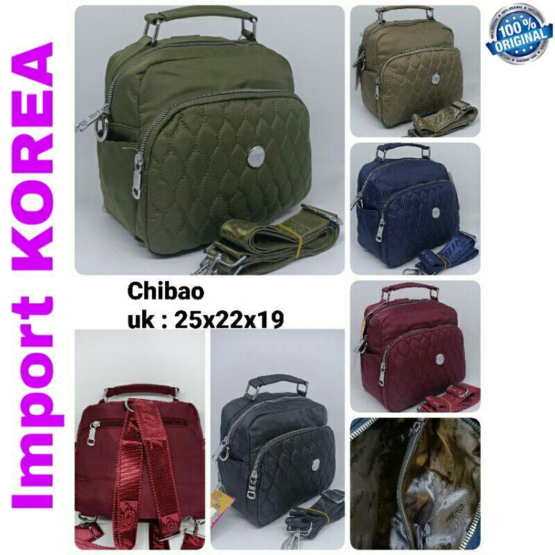 Original Tas CHIBAO Wanita Multifungsi Import Korea Anti Air Terbaru Best seller