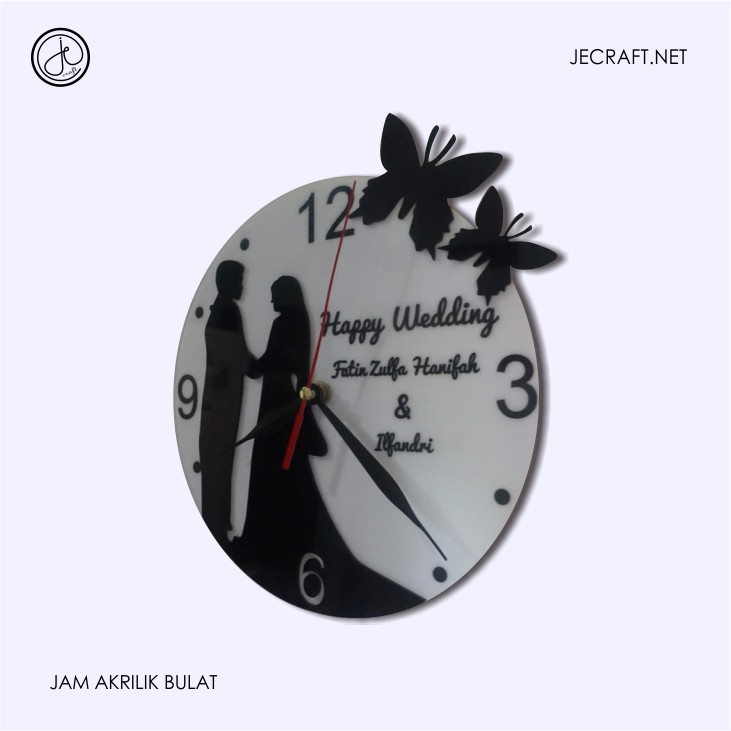 Jam dinding Akrilik custom
