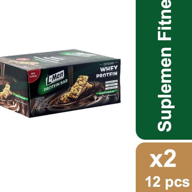 

Paling Dicari [ 9.9 ] L-Men Protein Bar Crunchy Chocolate isi 12 x 2 Pcs ...!!