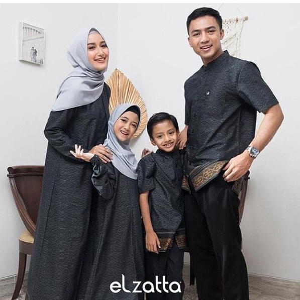 Elzatta Sarimbit Seragam Keluarga Gamis Anak Perempuan Baju Koko Anak Laki-Laki - Sarimbit Zazira