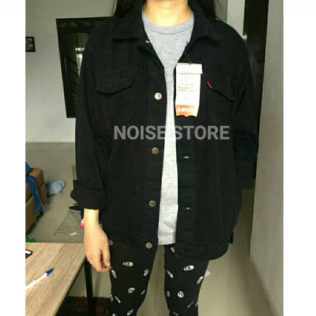 Oversize Jeans Jacket Black