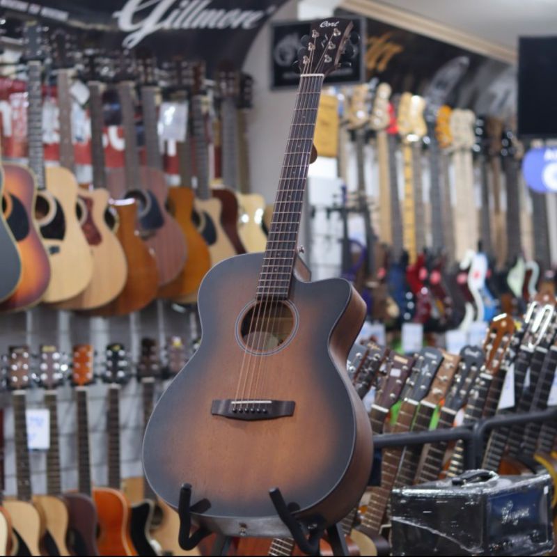 Cort Core OC AMH OPBB Mahogany All Solid - Gitar Akustik Elektrik