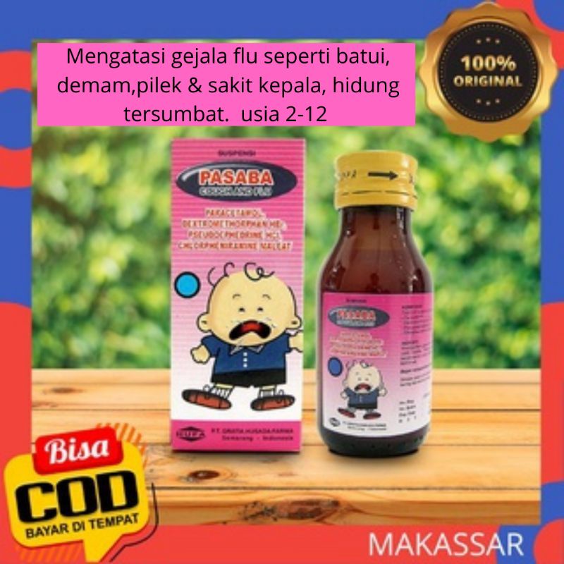 Pasaba cough&amp;flu sirup obat&amp;pilek anak