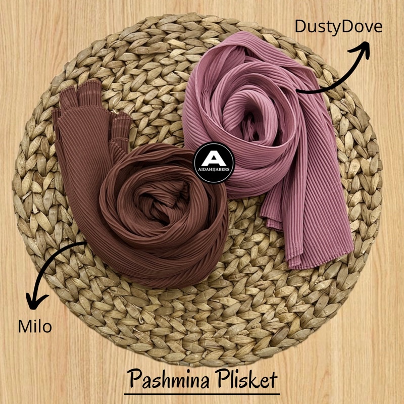 PASHMINA PLISKET CERUTY BABYDOLL FULL PLISKET TANPA GARIS TENGAH