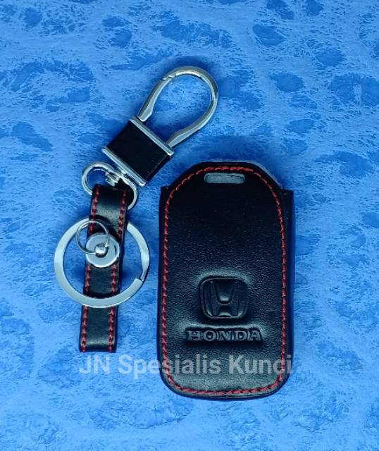 Leather key case keychain sarung kulit import Honda all new jazz, prestige, all new city