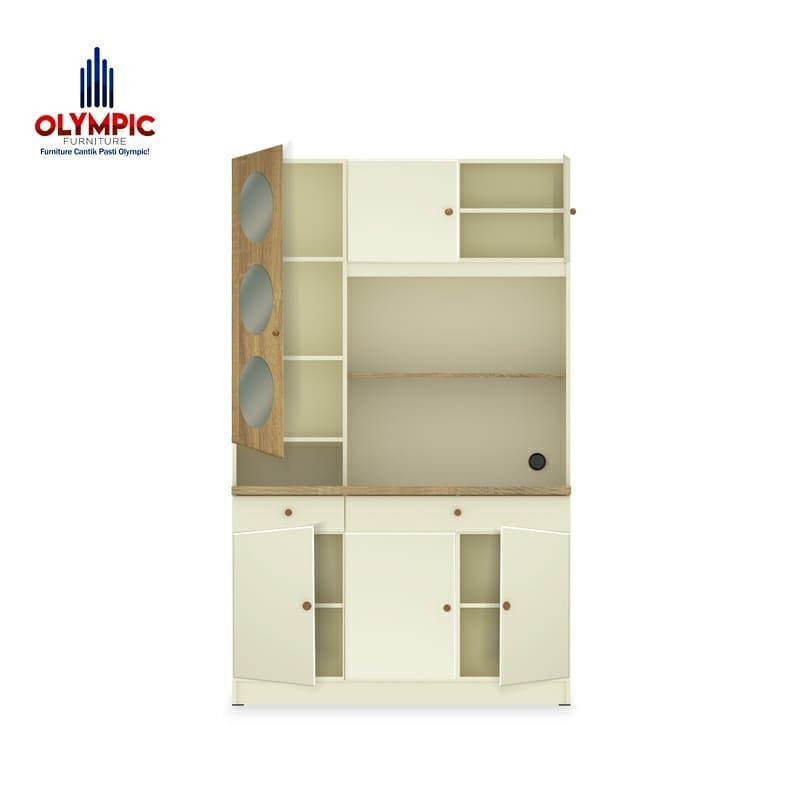 Rak dapur modern Lemari Dapur Kitchen Set 3 pintu seri KSC NAVIO 3D Merk Olympic