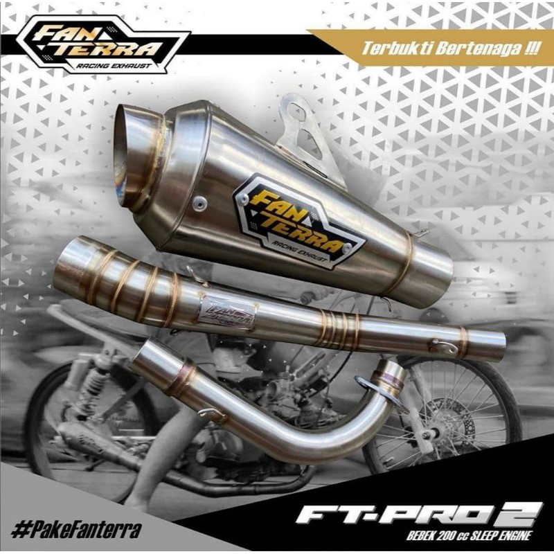 Knalpot Fanterra Sleep Engine Jupiter 200cc FT-Pro2