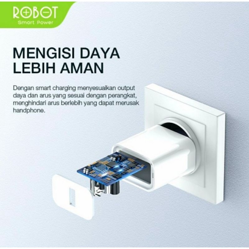 kepala cas adaptor charger bagus charger robot rt-k8 cas 2a original