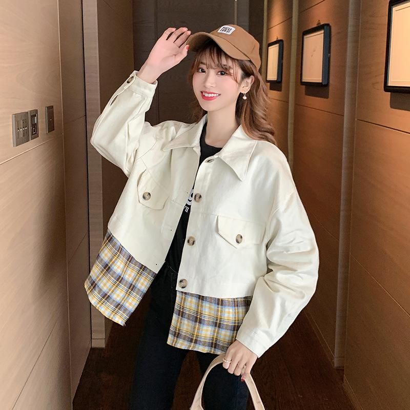 Jaket jeans mix katun import