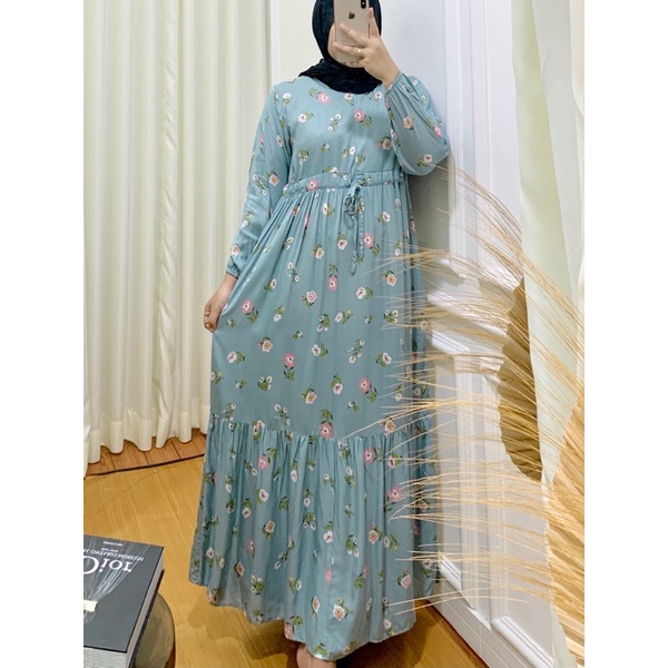 LV ABSTRAK DRESS // DRESS RAYON MOTIF ABSTRAK